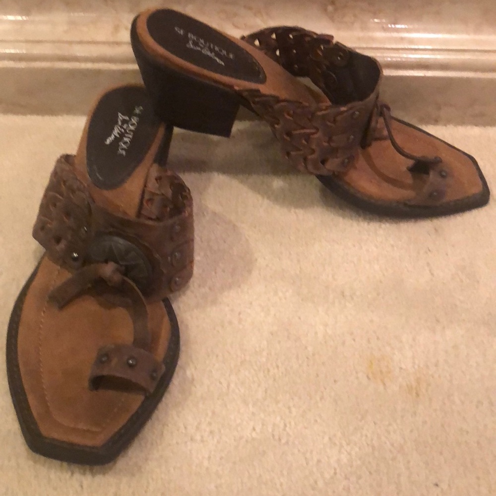 COOL! Sam Edelman brown toe ring  sandals size 7